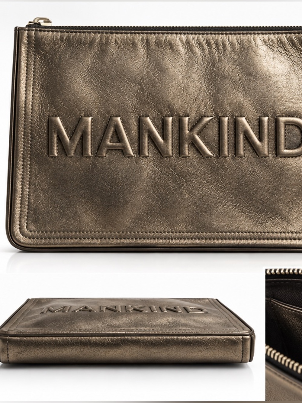 7 for Mankind Large Leather Clutch